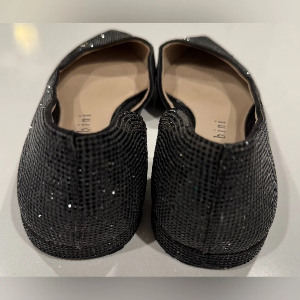 Gianni Bini Black Sparkle Flats - Picture 5 of 5